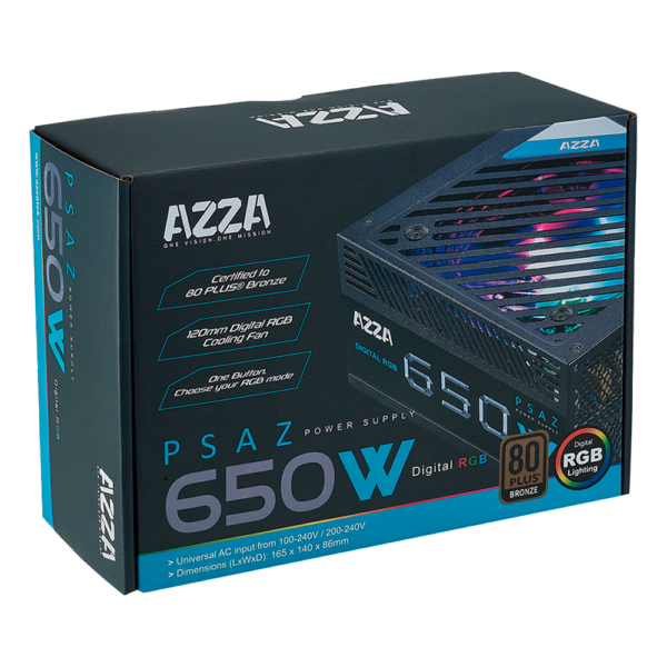 AZZA 650W 80+ Bronze ARGB - Imagen 3
