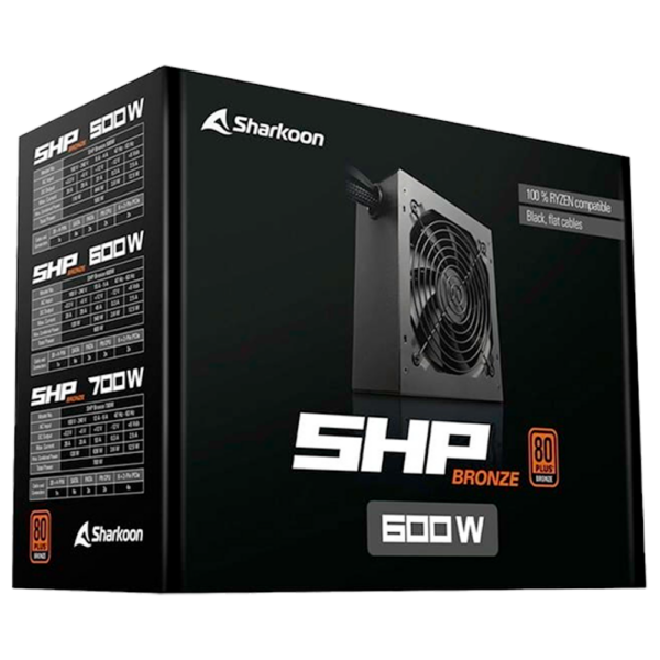 Sharkoon SHP 600W 80+ Bronze - Imagen 3